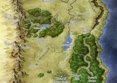 Map of Calliome by Jonathan Roberts